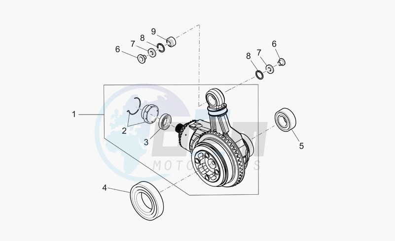 Trans.cpl.-bevel gear blueprint