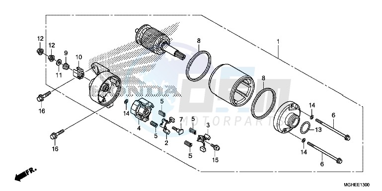 STARTING MOTOR blueprint