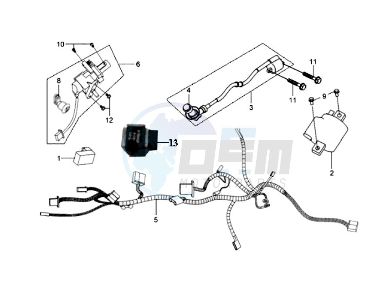 CDI - WIRING HARNASS / IGNITION LOCK image