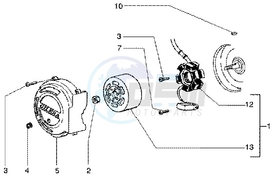 Flywheel magneto image