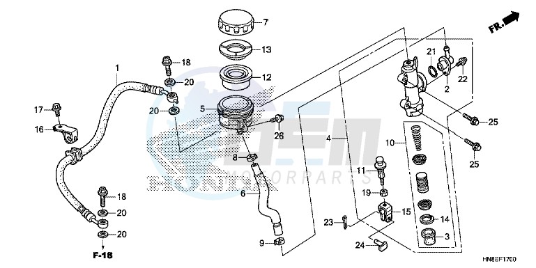 RR. BRAKE MASTER CYLINDER image