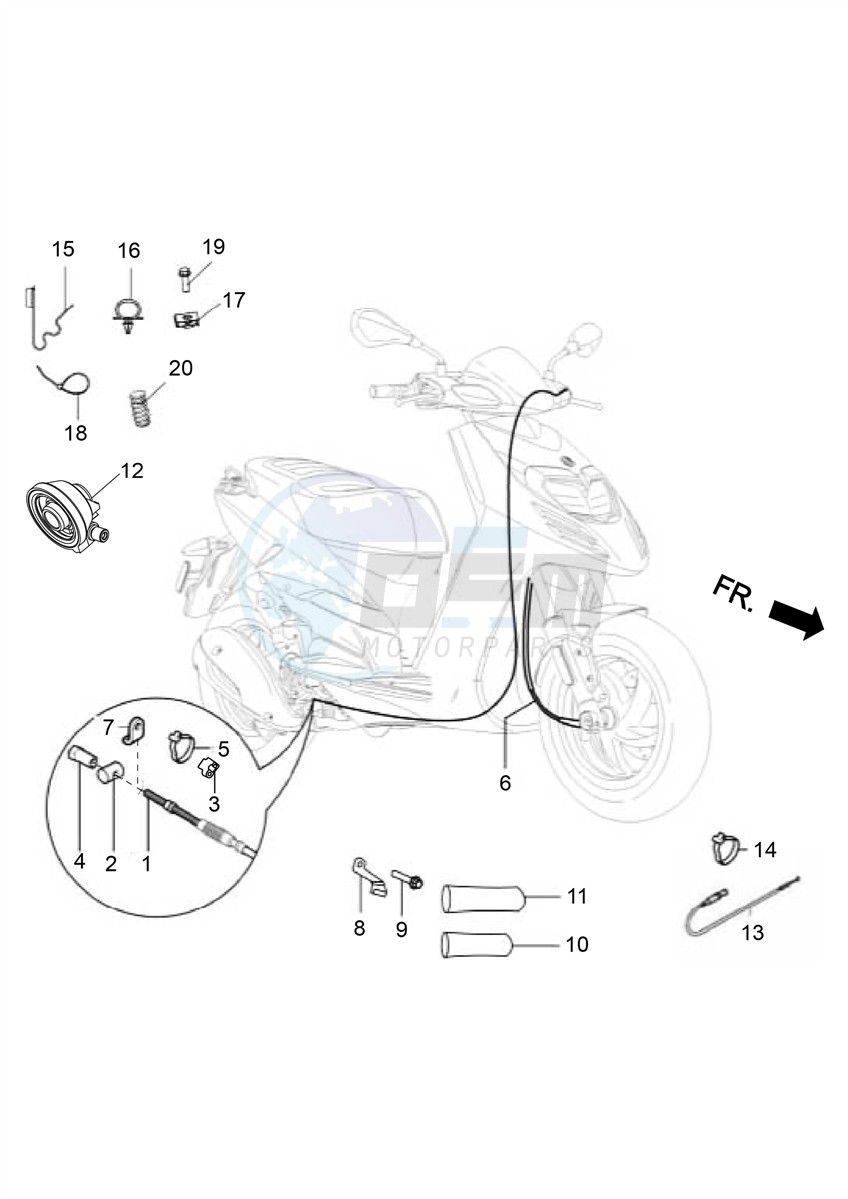 Transmissions-Rear brake-speedometr (kms) image