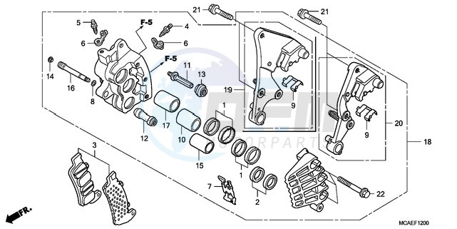 R. FRONT BRAKE CALIPER image