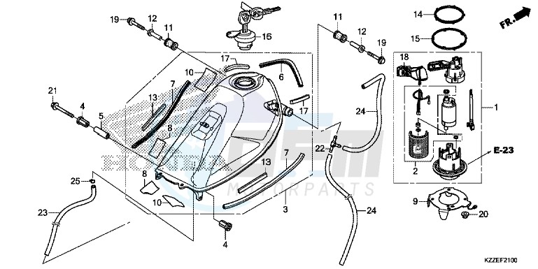 FUEL TANK (CRF250L/ LA) image