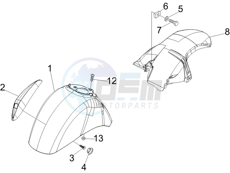 Wheel housing - Mudguard blueprint