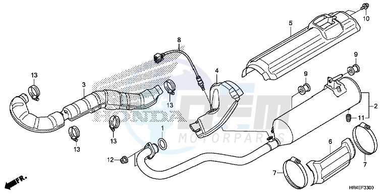 EXHAUST MUFFLER blueprint