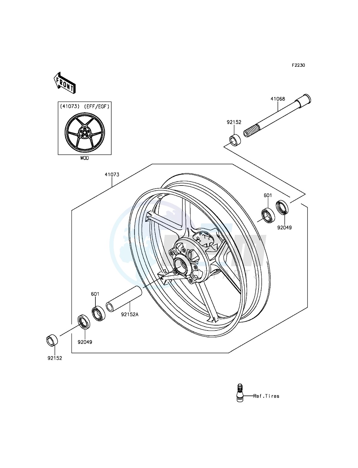 Front Hub blueprint