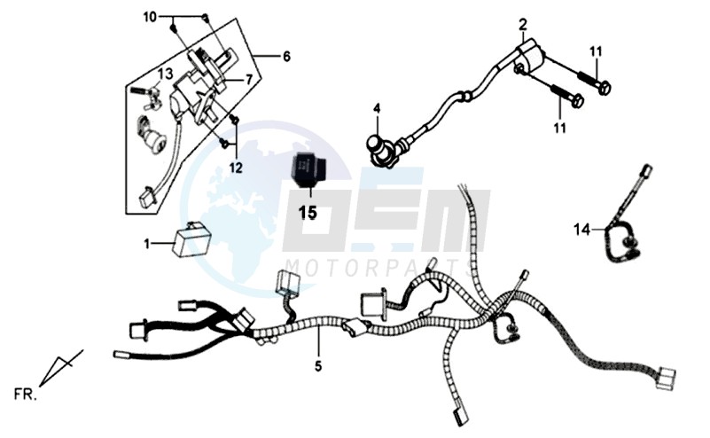 CDI - WIRING HARNASS / IGNITION LOCK image