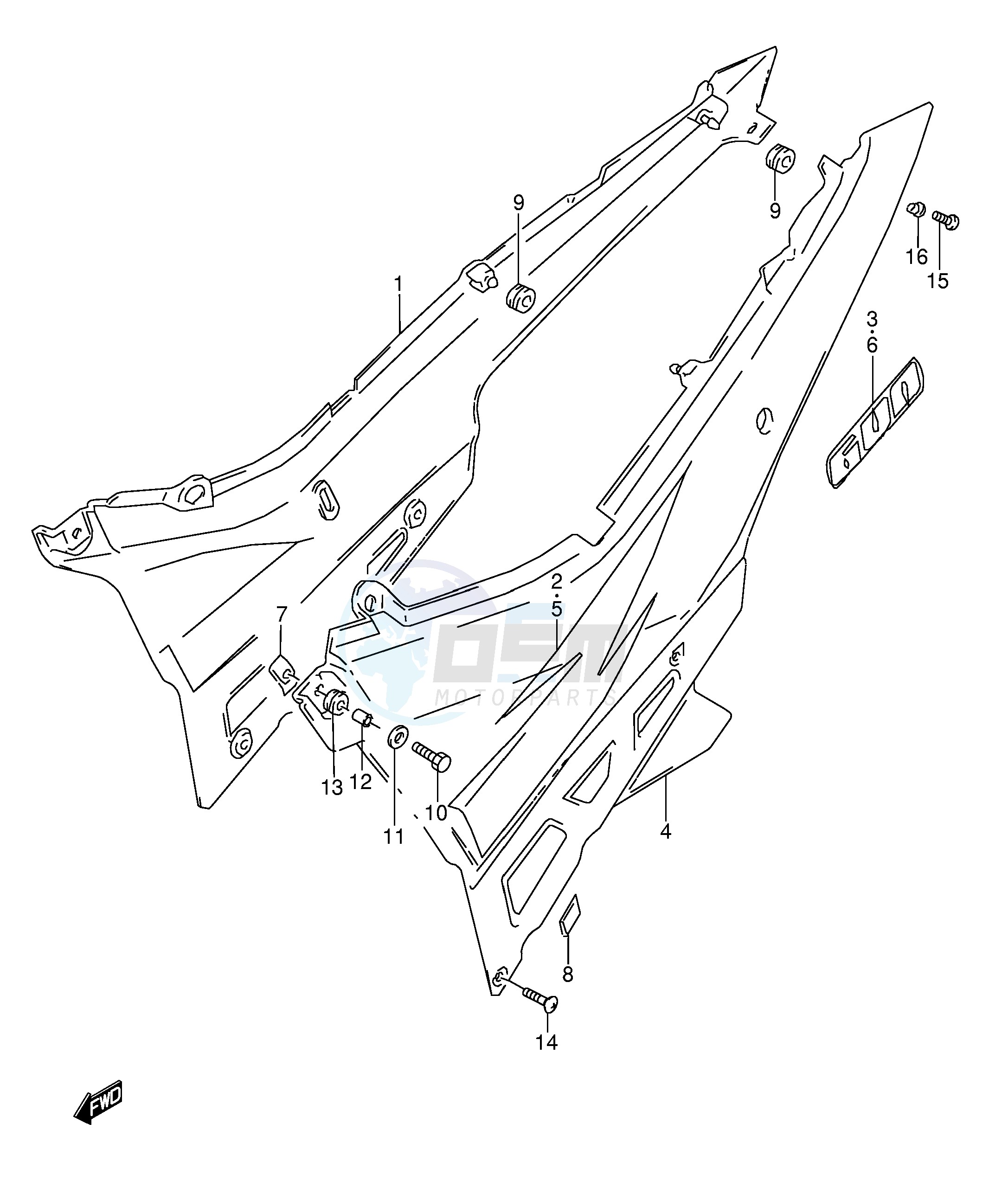 FRAME COVER (MODEL T) blueprint