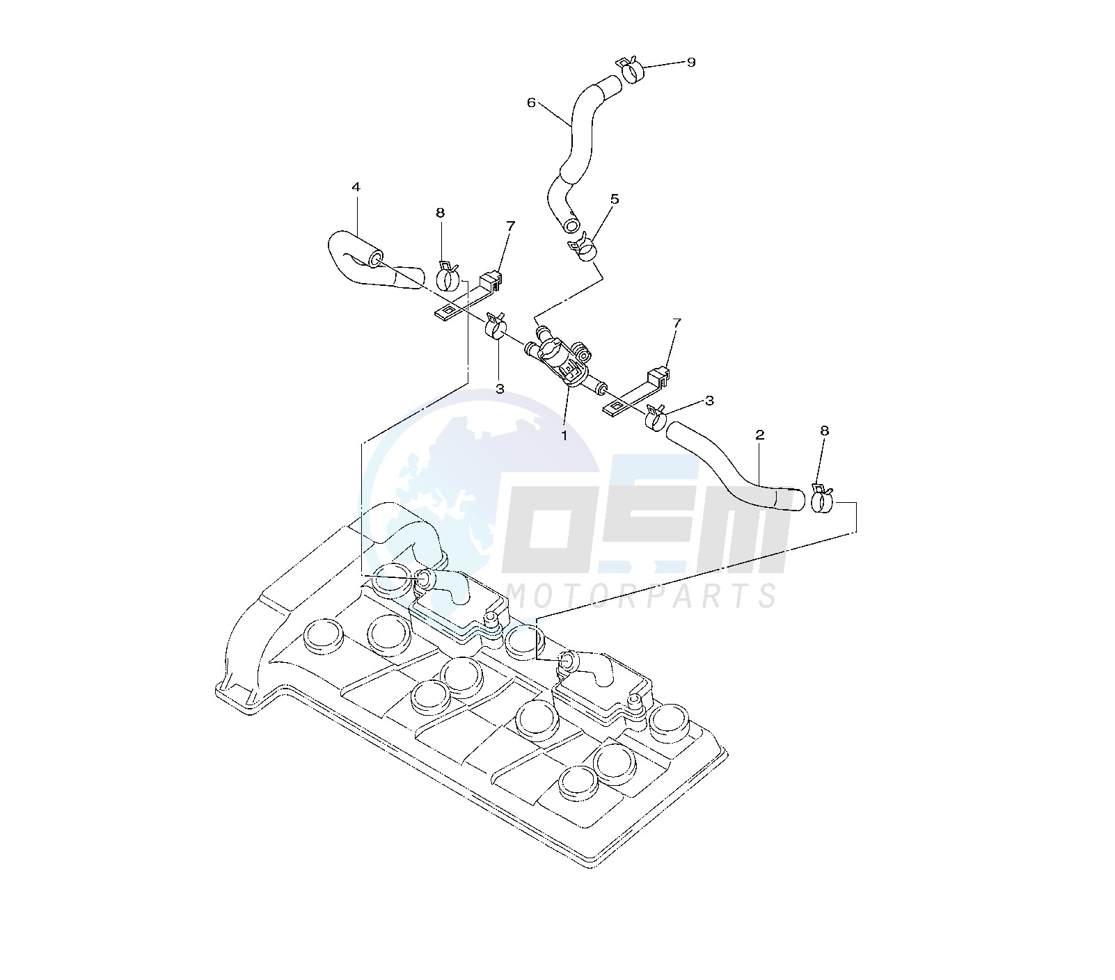 AIR INDUCTION SYSTEM blueprint