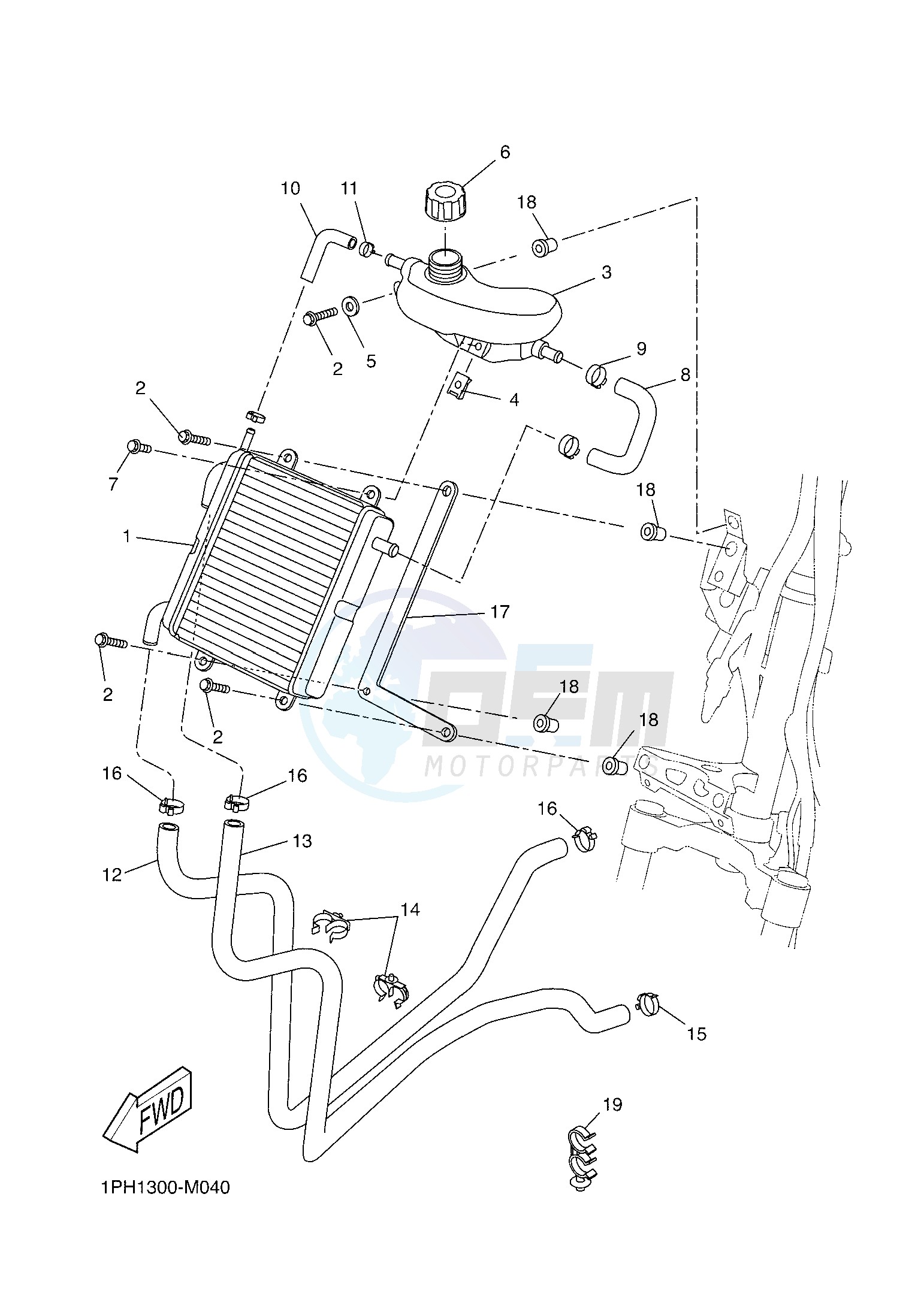 RADIATOR & HOSE blueprint