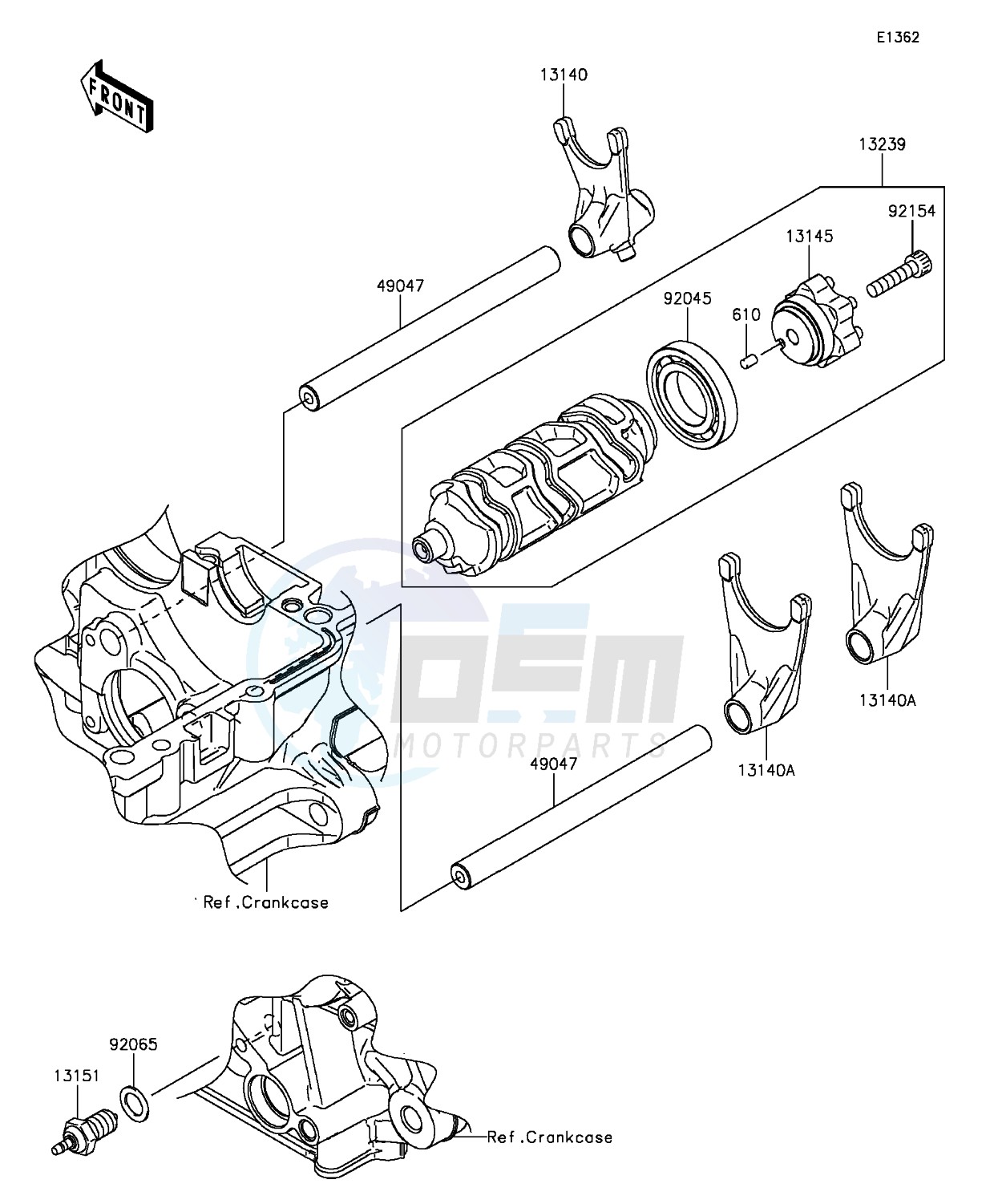 Gear Change Drum/Shift Fork(s) image