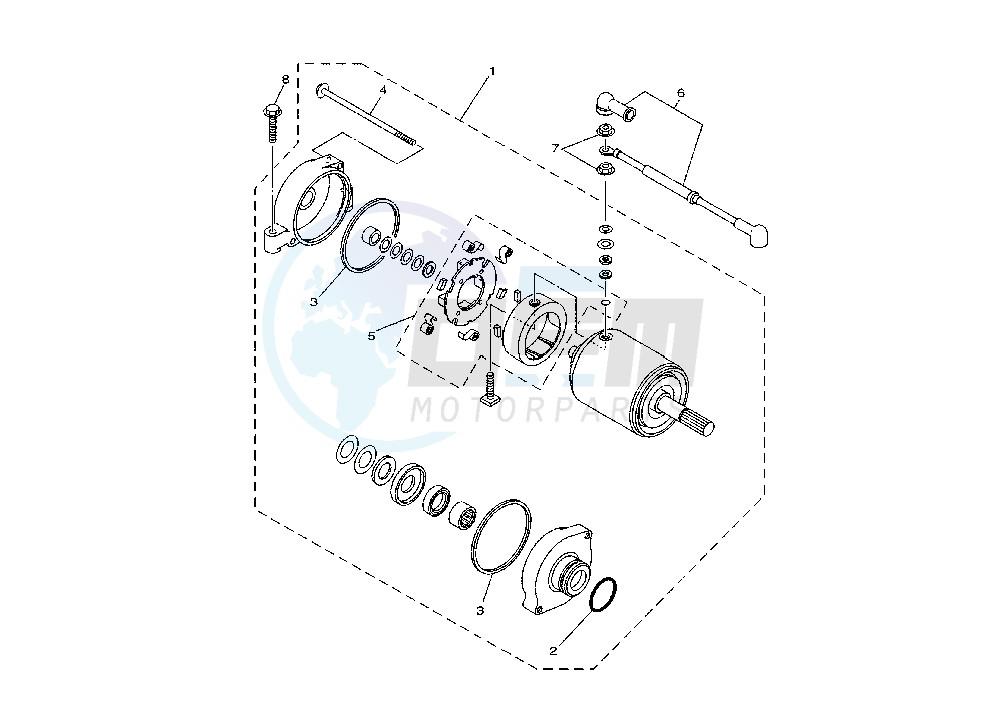 STARTING MOTOR image