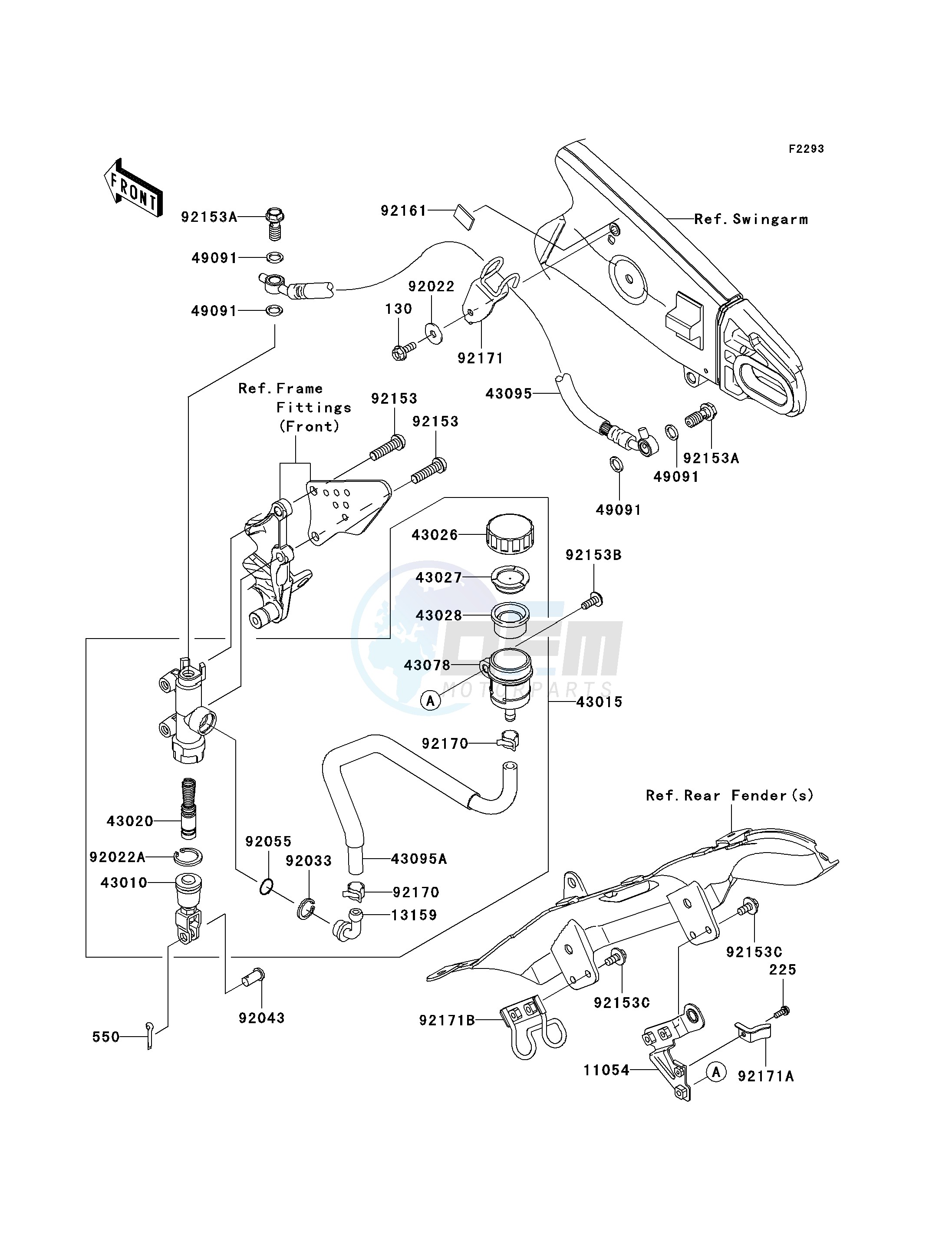 REAR MASTER CYLINDER image