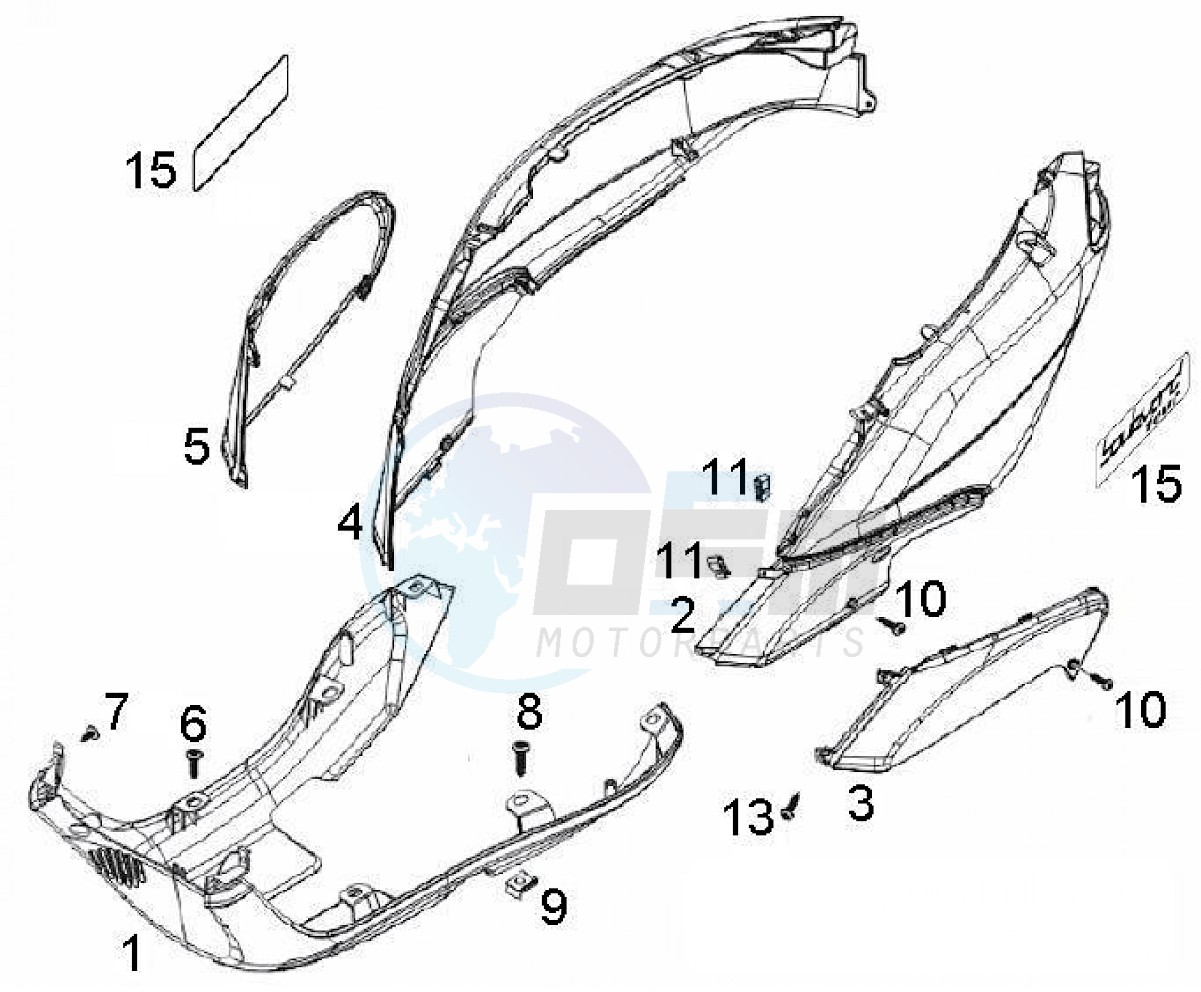 Rear fairing (Positions) image