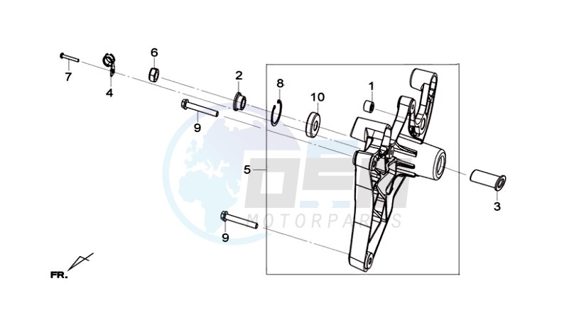 REAR FORK - REAR SUSPENSION image