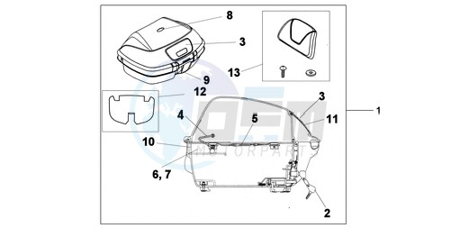 45L TOPBOX BARLEY YELLOW METALLIC blueprint