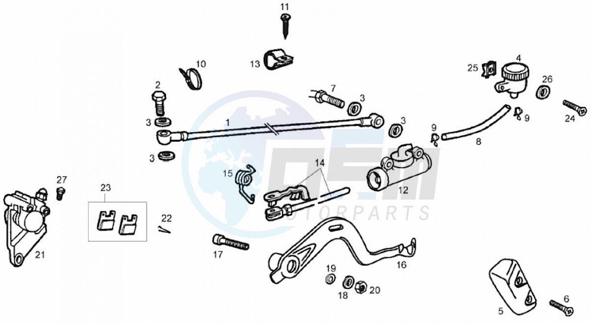 Braking system, rear (Positions) blueprint