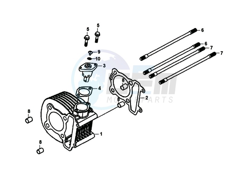 CYLINDER / TOP GASKET / LOWER GASKET image