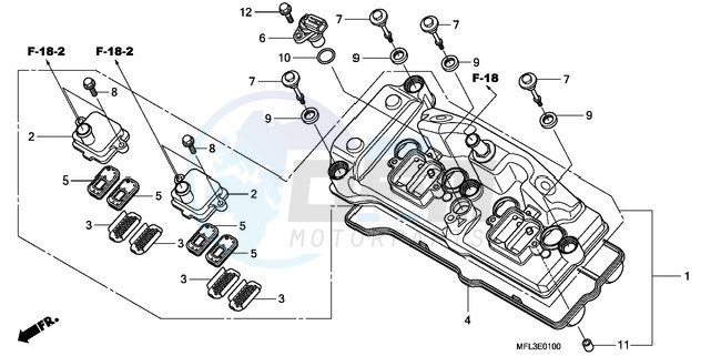 CYLINDER HEAD COVER blueprint