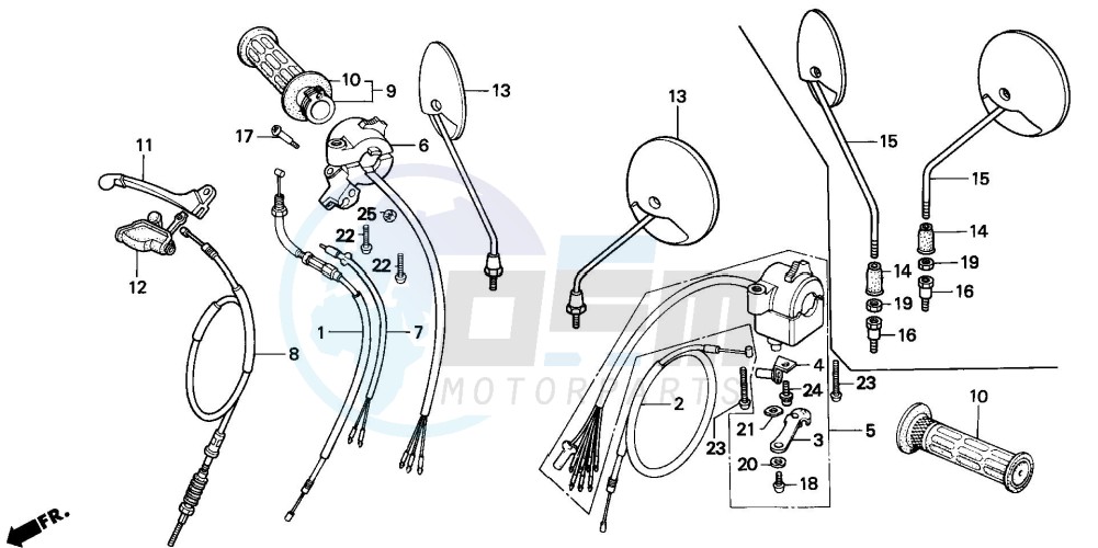 HANDLE LEVER/SWITCH/CABLE (C50P/C50T) image