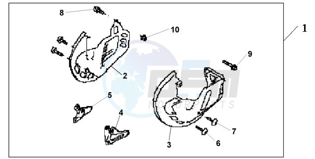 FRONT DISK COVER blueprint