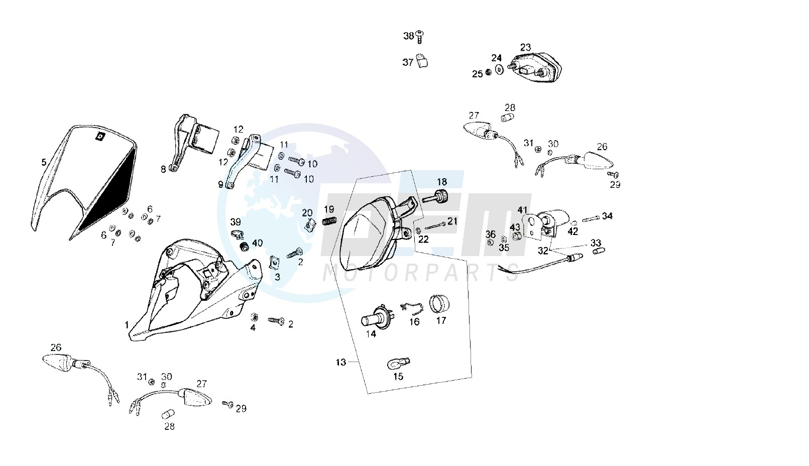 HEADLAMPS - BLINKERS blueprint