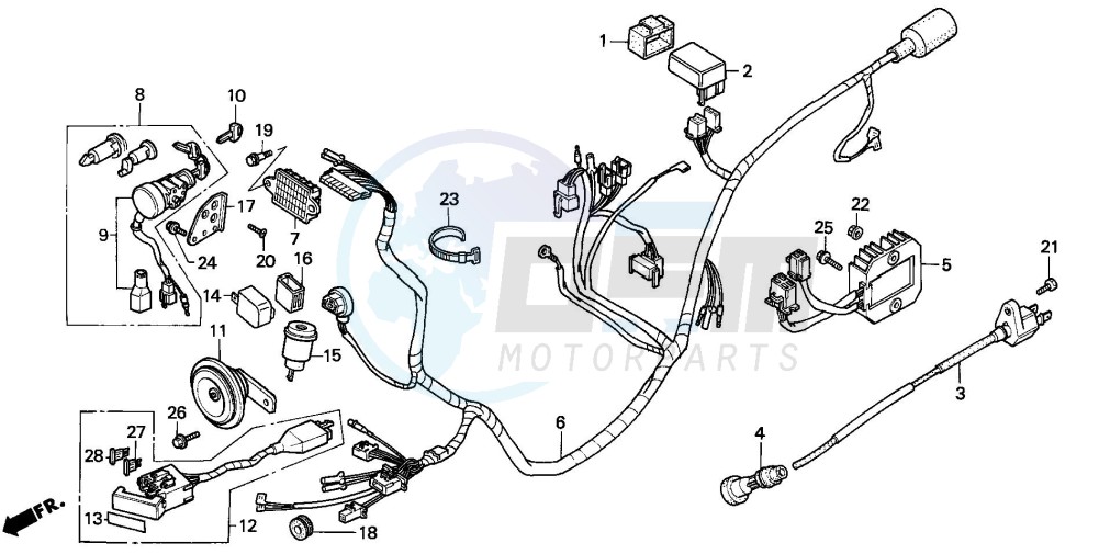 WIRE HARNESS (CH125J/L/M/N/P/R) image