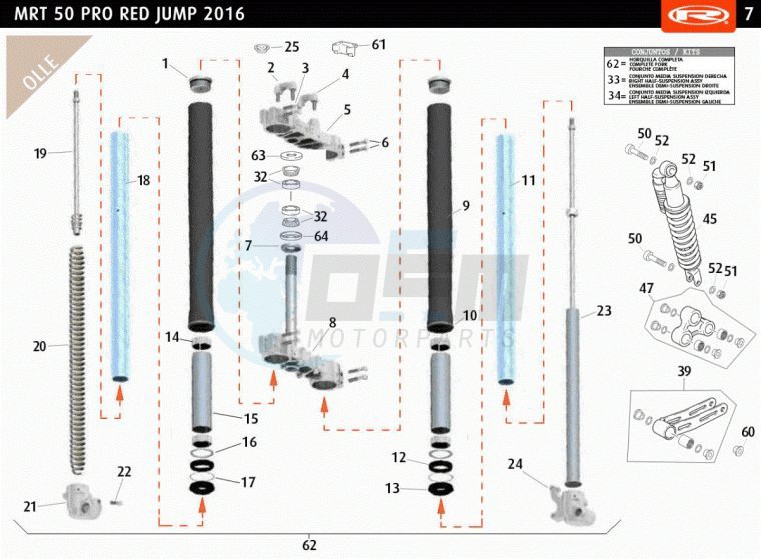 FRONT FORK OLLE blueprint