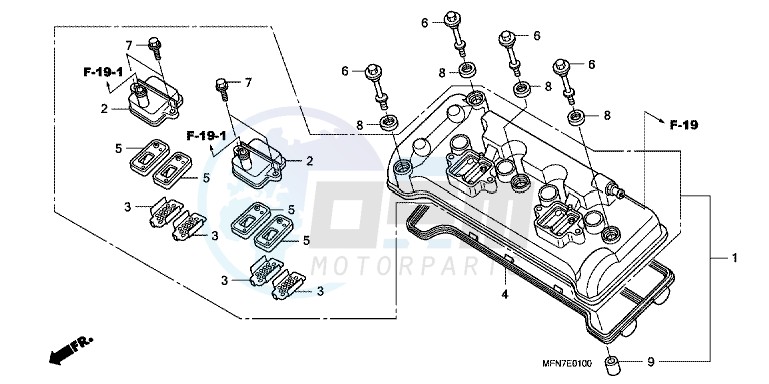 CYLINDER HEAD COVER blueprint