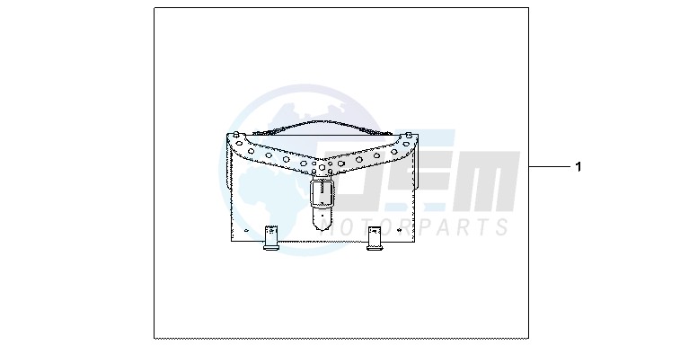 LEATHER TOPCASE (STUDDED) blueprint