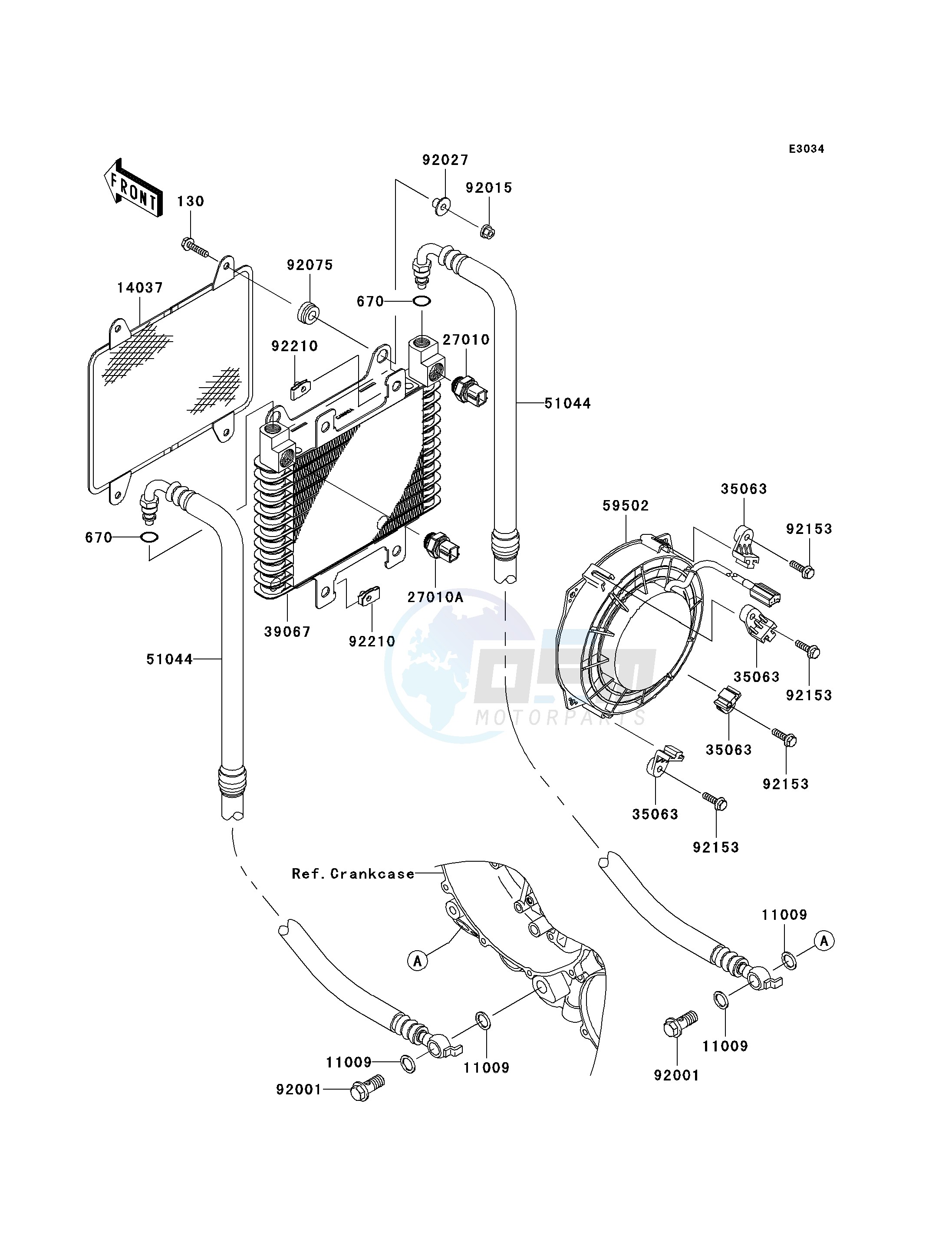 OIL COOLER blueprint