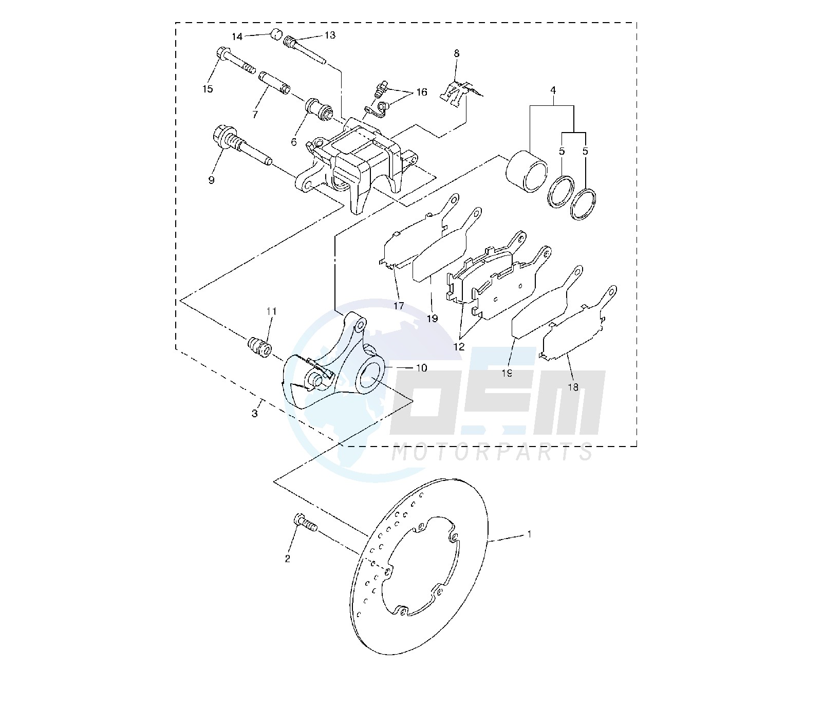 REAR BRAKE CALIPER image