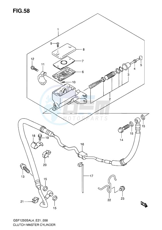 CLUTCH MASTER CYLINDER image