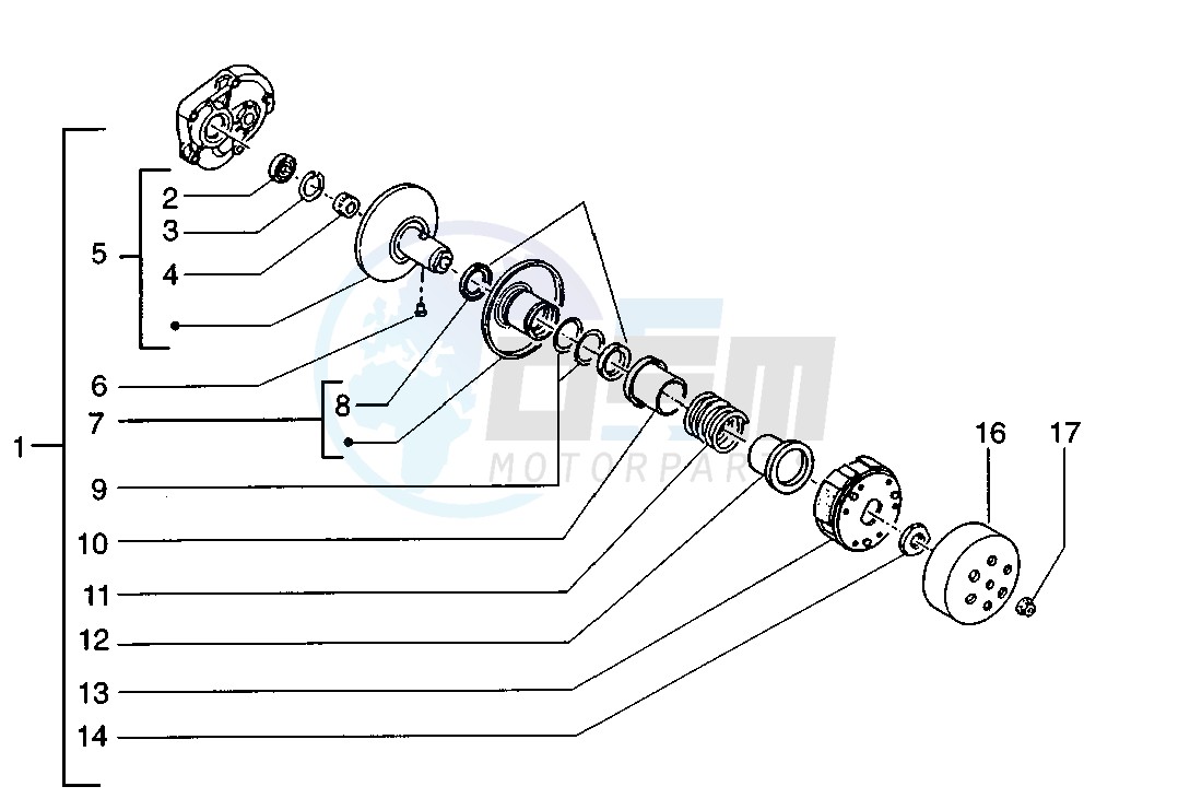 Driven pulley image