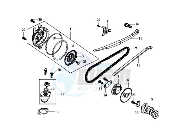 CYLINDER HEAD COVER / CAMSHAFT CHAIN image