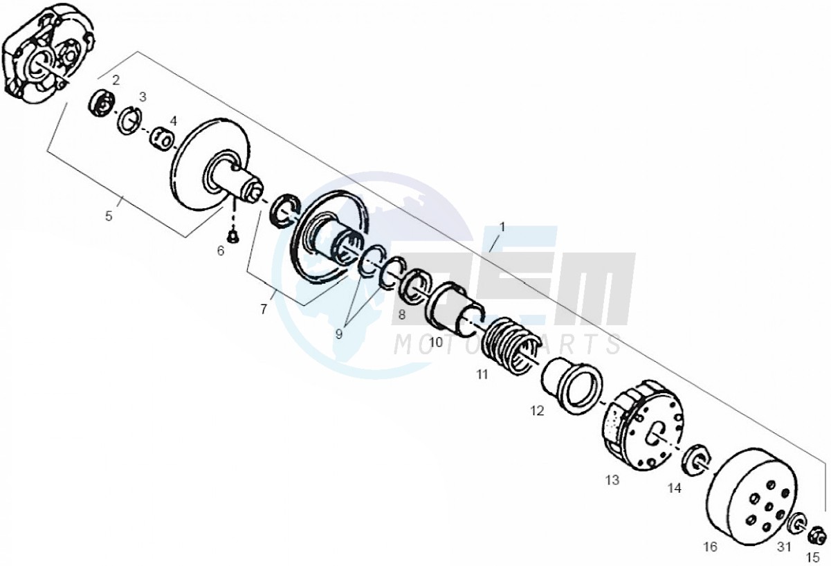 Secondary pulley (Positions) image