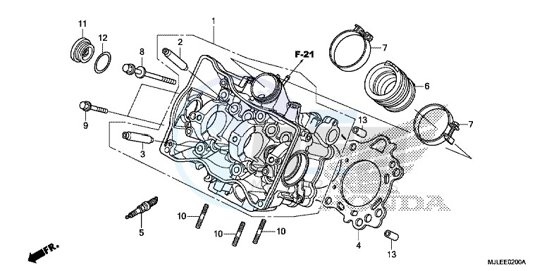 CYLINDER HEAD blueprint