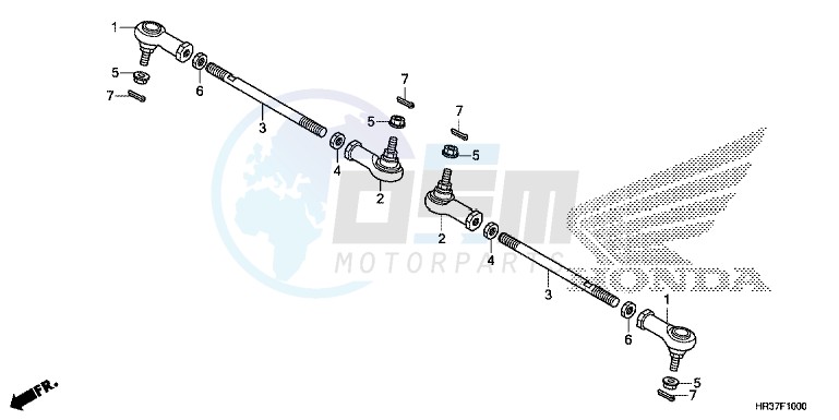 TIE ROD blueprint