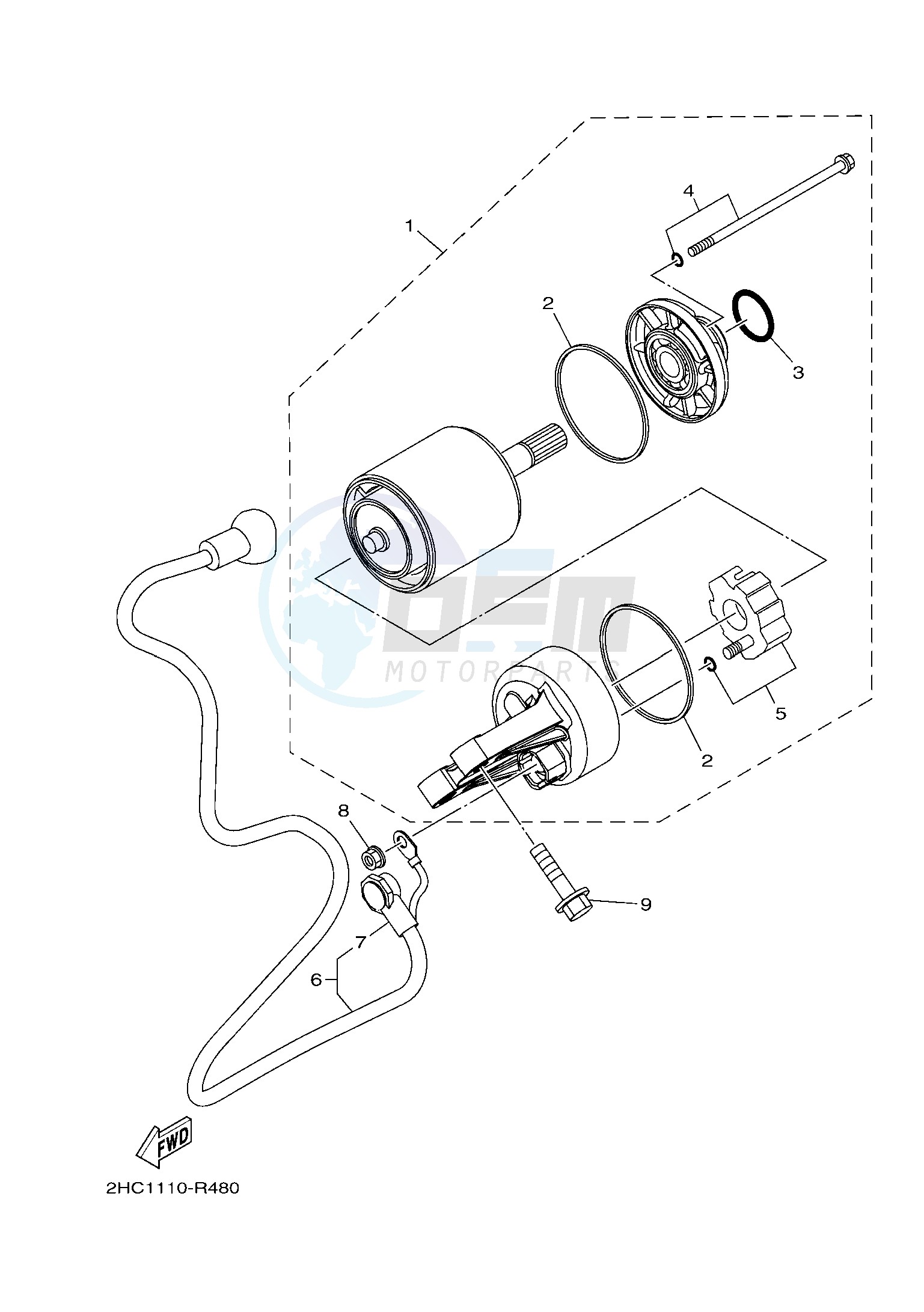 STARTING MOTOR blueprint