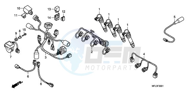 SUB HARNESS (CBR1000RR) blueprint