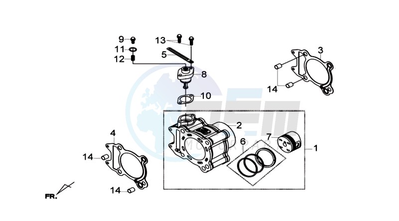 CYLINDER MET PISTON image