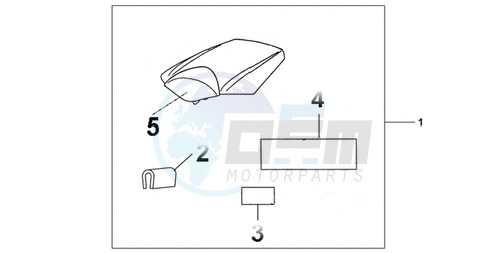 REAR SEAT COWL REPSOL image