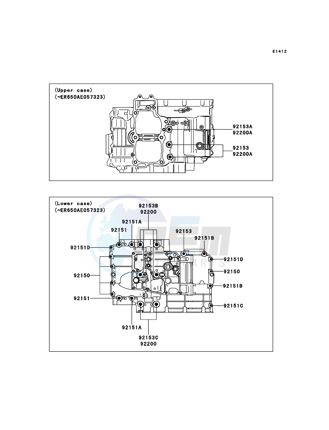 Crankcase Bolt Pattern image