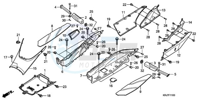 FLOOR PANEL/CENTER COVER blueprint