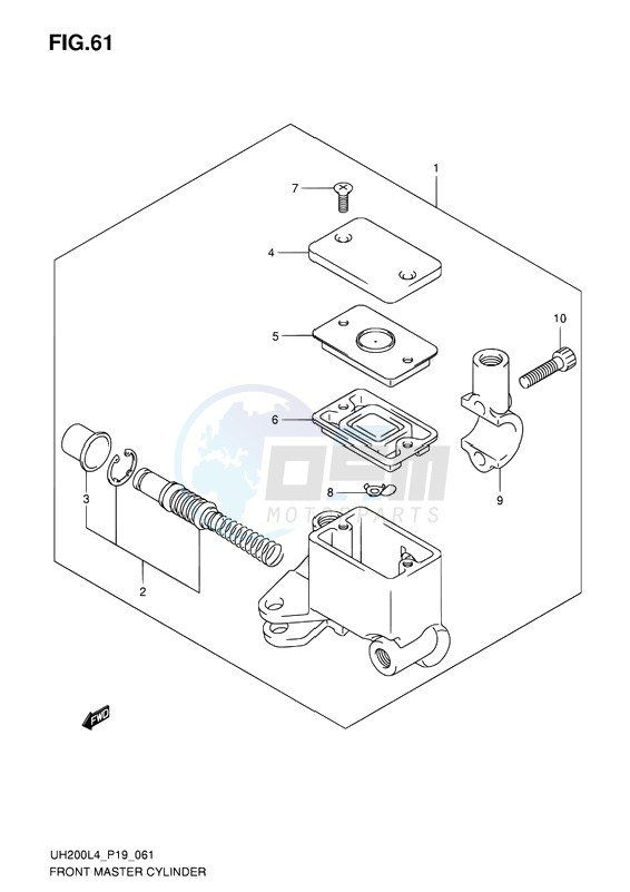 FRONT MASTER CYLINDER image