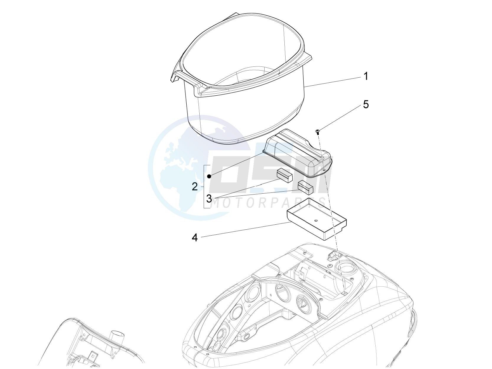 Helmet housing - Undersaddle blueprint