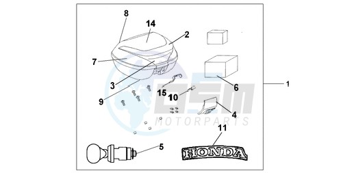 TOP BOX 35 L BLACK blueprint