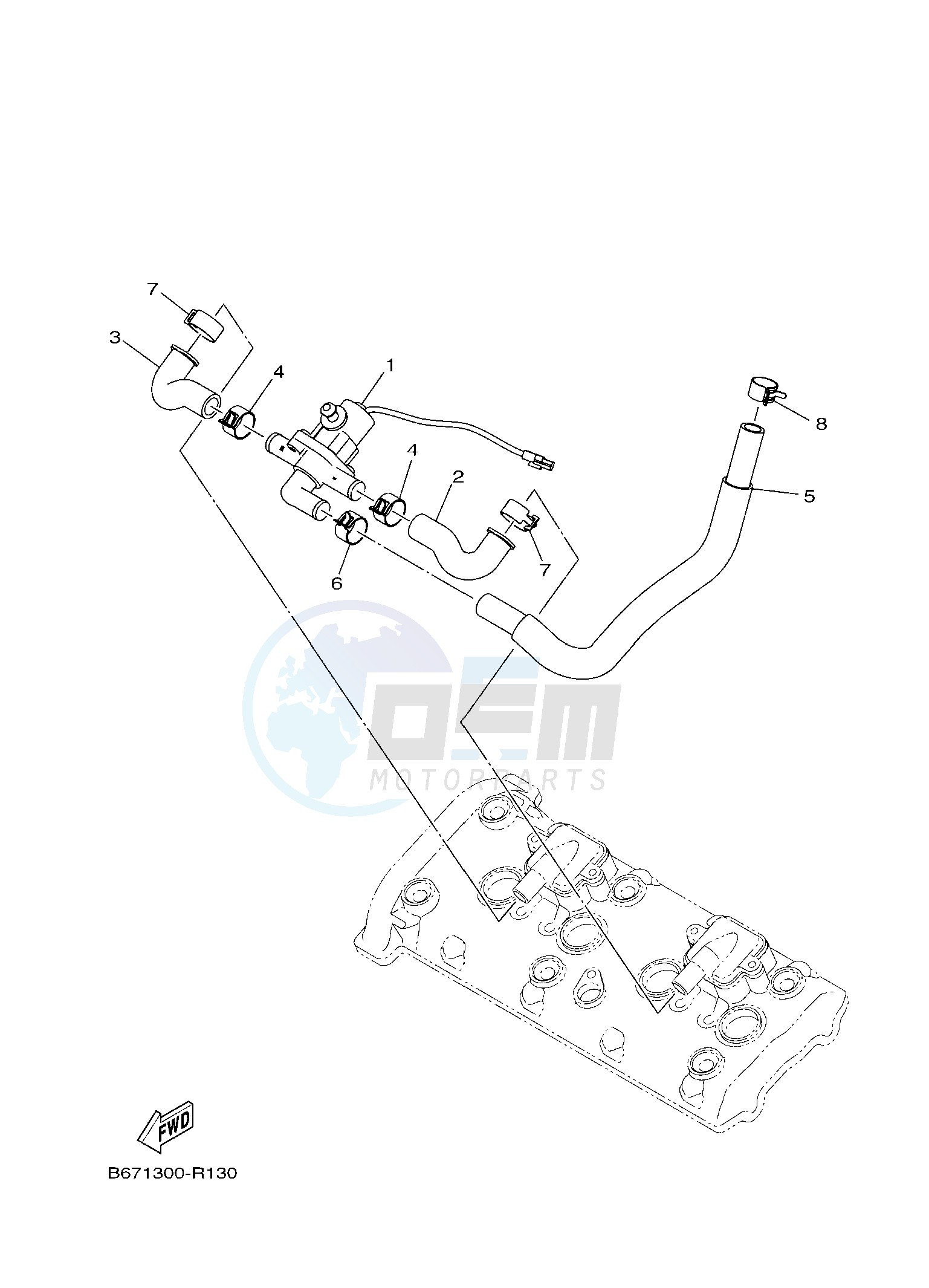 AIR INDUCTION SYSTEM blueprint