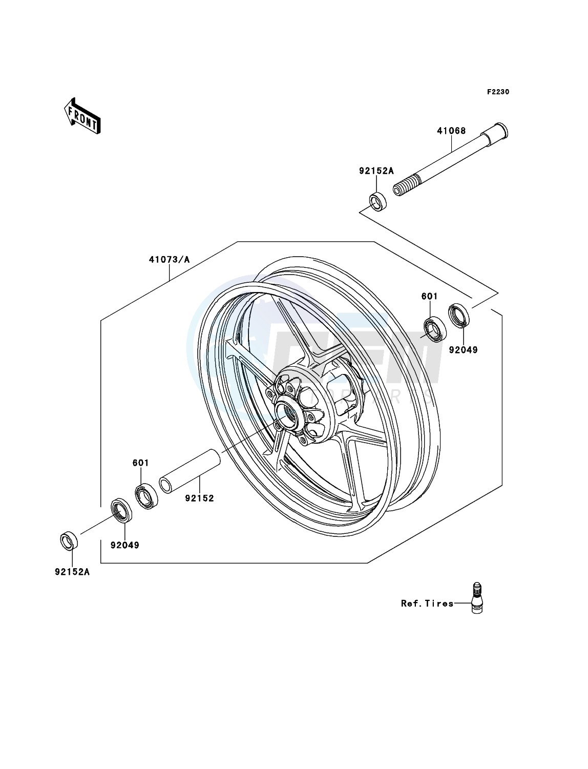 Front Hub blueprint